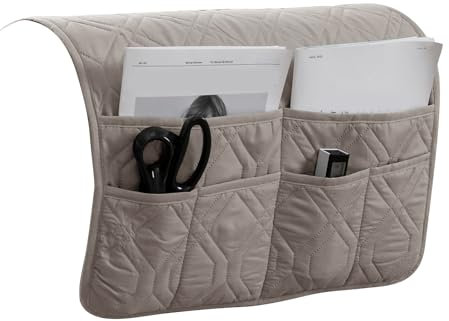 HonunG Armlehnenschoner,Sesselschoner,Sofaschoner rutschfest Wasserdicht,Sesselbezug mit 6 Taschen,Couch Bezug,Sesselschoner mit Armlehne (#6)