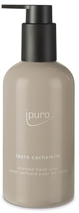 ipuro Classic CACHEMIRE Handseife 250ml - Flüssigseife vegan, mit Rose, Johannisbeere und Zedernholz Duft - Dermatologisch getestet - Seifenspender Beige - flüssige Handseife für geschmeidige Hände