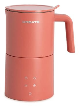 CREATE/MILK FROTHER STUDIO PRO/Elektrischer Milchaufschäumer Terrakotta/Spülmaschinenfest, Touchscreen, 4 automatische Programme, Sicherheitssystem, 620ml, heiß oder kalt, 450W