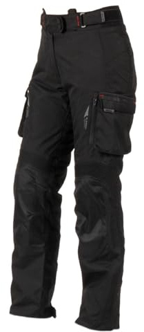 Motoblouz ROADTRIP WOMAN Pantalon Moto Homologué CE doublure thermique amovible zip de raccordement bretelles Femme Noir
