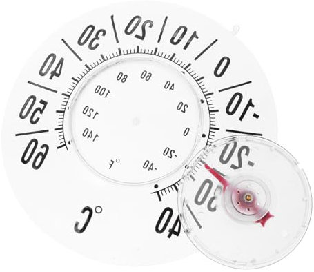 FUNOMOCYA Termometro Per Finestra Tradizionale Termometro Domestico Per Misurare Temperatura Con Precisione