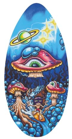 Ronyme Skimboard, Skimboard-Zubehör aus, Hochglanzbeschichtung, Strandspielzeug, Sandbrett, Surfbrett für Männer, Frauen, Teenager, Anfänger, D