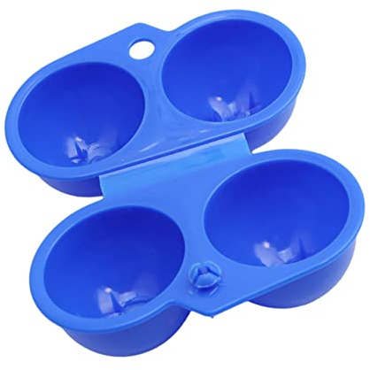 Angoily Scatola per Conservare le Uova Portatile 2 Pezzi 2 Griglie in Pp Pieghevole Facile da Usare per Picnic e Viaggi all Aperto