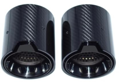 Terminali di scarico Per BMW Serie 3 Serie 4 320d 330i 330e 425 435 marmitta G20 G21 G23 terminale di scarico in fibra di carbonio Silenziatore(1 pair black)