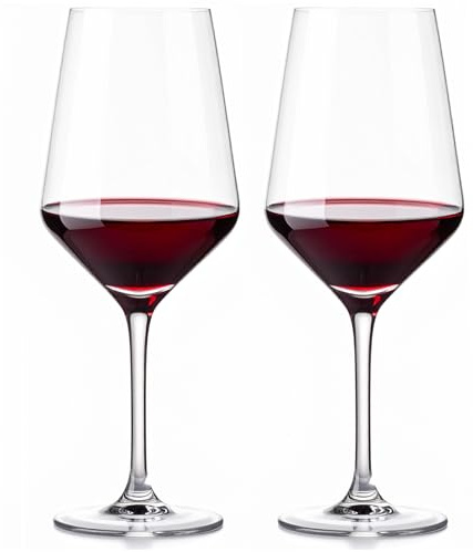 Glasmark KROSNO 1992 rödvinsglas – transparent – diskmaskinssäker – set om 2 – 580 ml