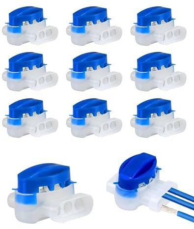 ZAMXHUG 10 Stück Kabelverbinder,kabelverbinder wasserdicht,mähroboter,Cable Connectors Anschlussklemmen Kabelklemmen 314 Kabel Verbinder für Rasenmäher Mähroboter，Wasserabweisend, Aus ABS Material