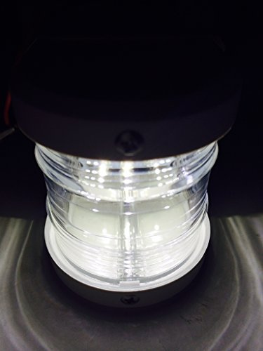MARINE BOAT WHITE MASTHEAD LED NAVIGATION LIGHT WATERPROOF 2 NAUTICAL MILES