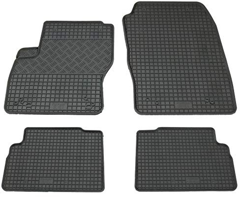 Gummi Fußmatten Set, 4teilig, Gummifußmatten Gummimatten Matten