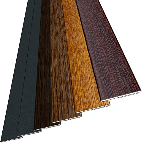 1x 6m Fensterleiste Flachleiste Abdeckleiste 30mm Höhe - Made in Germany - 1 m bis 60 m (OHNE LIPPE) selbstklebend Flachleisten in grau, anthrazit, braun, dunkelbraun, golden-oak