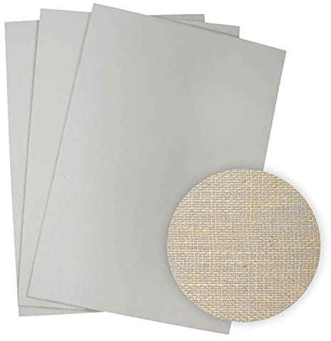Artway Traditionelle Lino A3 Blätter - Ideal für Druckgrafik/Linoldruck - Packung mit 3 Blättern - Grau