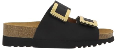 Scholl Monterey 2 remmar, sandal dam, svart, 40 EU
