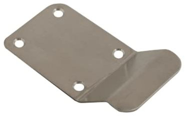 Vibe Cylinder Pull Blank 90x45mm on Satin Stainless Steel, Front Door Pull for Use on Doors for Security, Cylinder Lock with Curved Finger Grip, Latch Pull, Front Door Handle for Cylinder Locks