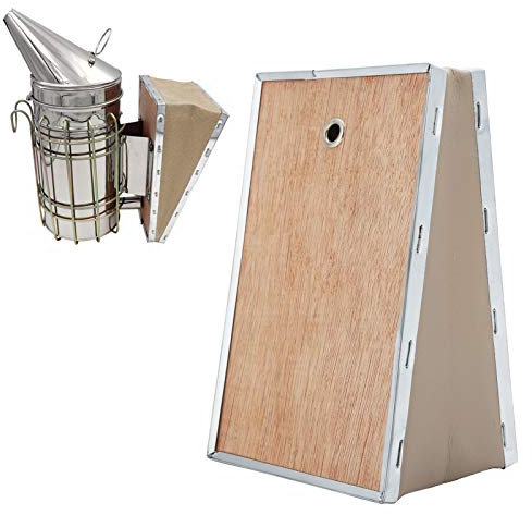 Natudeco Bee Smoker Box Bee Hive Smoker Balg Ersatzteile Spray Smoke Gert Imkerei Zubehr Imkerei Imker Werkzeug Holz und Edelstahl