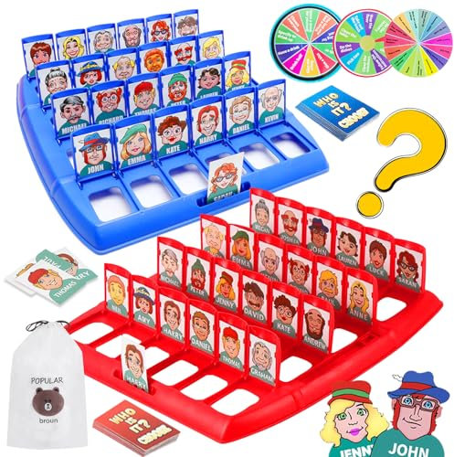 DOWNDRIFT Wer Ist Es Spiel, Wer Bin Ich Spiel, Lustiges Ratespiel Brettspiel, Guess What Spiels, Who is it, Classic Guess Game für Familien Kinder und Party