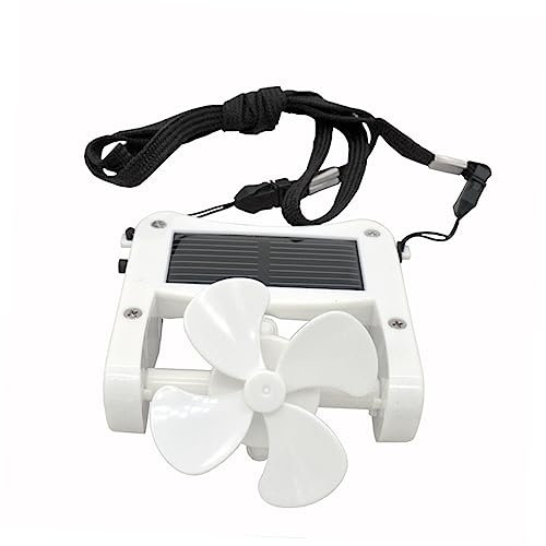 NUOBESTY Solar-powered Fan Hat Clip-on Cooling Hat Fan Mini Cooler for Outdoor Adventures
