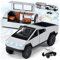 MODVKVK Tesla Cybertruck 1:24 Modellauto, Cyber Truck Spielzeugauto Wohnmobil Modellbausatz mit Licht & Musik, Zurückziehfunktion, Legierungsdruckguss, Ideal für Kinder ab 3 Jahren & Sammler (Silber)