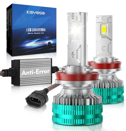 KOYOSO H11 LED Bombillas para Coche: Compatible con CANBUS - 32000LM 180W