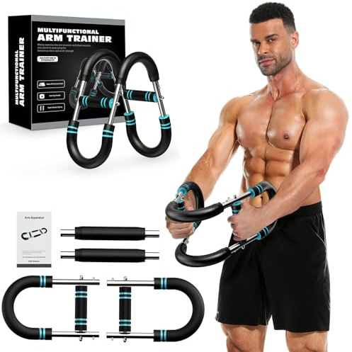 Twister Arm Trainer, Adjustable Chest Workout Equipment for Men & Women, Home Gym Strength Trainer, Muscle Builder & Strength Training for Arms, Chest (Blue, 20-60lb)