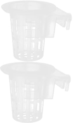 TOYANDONA 2 Stück Aquarium Pflanzenhalter mit Belüftung Langlebiger Pflanzkorb für Wasserpflanzen Durchlässiges Design für Gesundes Wurzelwachstum Geeignet für Aquarien und Aquaponik-systeme