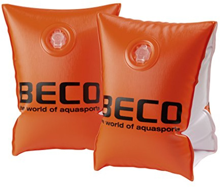 Beco 9703 - Schwimmflügel mit Doppelkammersystem, Schwimmhilfe für Kleinkinder von 2 bis 6 Jahren, 15-30 kg, Orange, TÜV und GS-geprüft