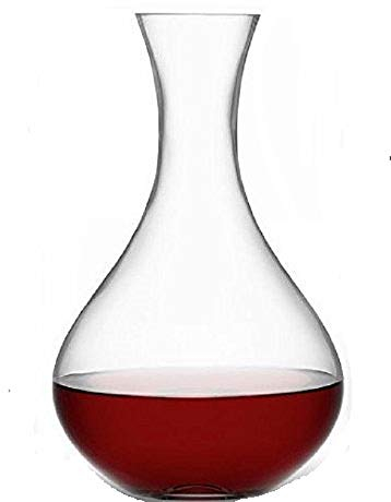 Transparent Glass Tall Wine Carafe | Bottle 28cm x 6.5cm | 2.4 litre