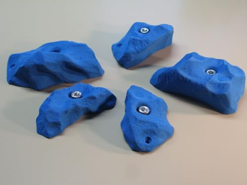 Klettergriffe Set Serles 5 Stück - KS 126-130 (Blau)