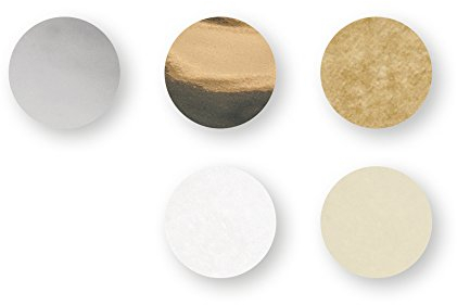 Rayher 87099000 confettis papier de soie p ballons à bulles, ø 2cm 30g, coul ass, Argenté/Doré