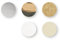 Rayher Hobby Konfetti, 2 cm ø, 30 g, Silber/Gold/Creme/Weiß, Seidenpapier und Gold-/Silberfolie, Partydeko, Tischdeko, Confetti, Füllung für Bubble Ballons, 87099000