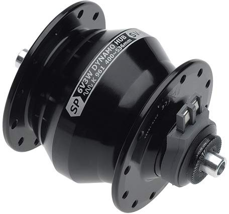 Shutter Precision (SP) Ultra Small Dynamo Hub SV-8-F BK 28H S43HUB01005 Black 28H