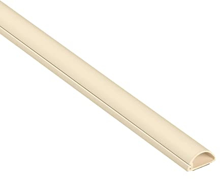 D-Line Micro+ 1M2010M, Canaletas de plástico para cables de red y líneas eléctricas, Canaletas para cables eléctricos - 1x 20mm (anch.) x 10mm (alt.) x 1-metro longitud - Magnolia