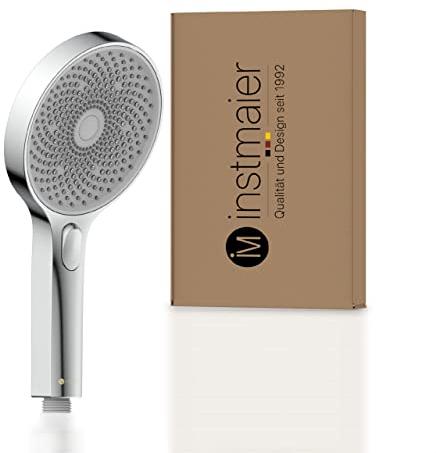 instmaier teleducha H1 | 3 funciones diferentes | cromo | ducha de masaje | ahorro de agua | chorro único