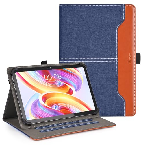 Universal Hülle für 10 10.1 11 Zoll Tablet, PU Leder Multi-View,Blau | Kompatibel mit 11 Zoll Tablet SVITOO,TABWEE,10 Zoll Tablet Whitedeer,AWOW,Laptok,RebotAi,Hasskya,Pritom,TPZ,Aobante