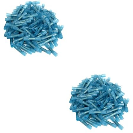 DOITOOL 200pcs Heat Shrink Terminals Bullet Connectors Insulated Wire Crimp Connectors Flame Retarding