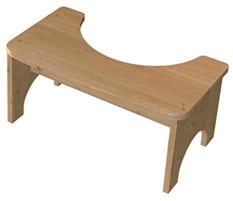 NOLITOY Toilettenhocker Für Junge Mädchen Stabiler Holz Wc Hocker Praktisch Für Bad Und Alltag Langlebig Und rutschfest