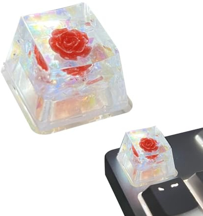 Tappi per tasti in resina,Tappi per tastiera in resina Backspace | Resina Camellia Sa Profilo Keycap | Tappi per tastiera di , sostituzione, traslucido, R4 per