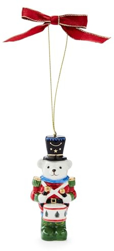 Christmas Tree Teddy Bear Nutcracker Ornament