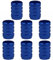 8 Pcs Tapones de válvula de aleación de Aluminio,Resistentes a la Corrosión, A Prueba de Fugas, Ajuste Universal, Tapas de Válvulas para Coche, Bicicleta, Moto(Azul Oscuro)