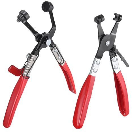 sourcing map 2pcs Hose Clamp Pliers Spring Clips Include Different Hose Clamp Tools for Fuel and Coolant Lines Vehicles Automotive Coolant Radiator Heater Water Hose
