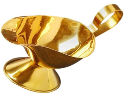DONFAMDS Vaso De Salsa De Acero Inoxidable Con Vertedor Servidor De Condimentos Elegante Para Cenas De Steak y Restaurantes Multifuncional y Práctico