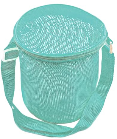 Sacca Rete Giochi Sabbia | Borsa Rete Giocattoli Piscina Spiaggia - Borsa a Spalla Regolabile Accessori Viaggio Vacanza per Nuoto Crociera Picnic Parco Ruscello