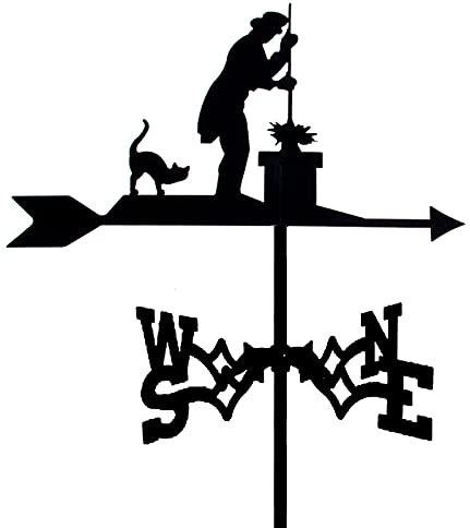 Girouette, indicateur de Direction du Vent de Ferme rétro, Outils de Mesure du Vent de Cour avec Ornement Animal pour décoration d'ornement de Cour de Patio de Jardin
