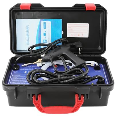 HUOMMGS Limpiador de vapor eléctrico de 3000 W, dispositivo con 2 modos de limpieza, 5 bares, dispositivo de mano con 4 cepillos pequeños y cepillo grande, limpiador de muebles tapizados para cocinas