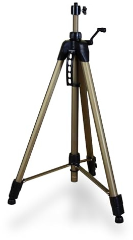 hedue® Laser Level Tripod 173 cm – Adjustable Tripod with Crank Handle for Laser Levels, Lightweight and Stable for Indoor Use, 1/4 adapter included