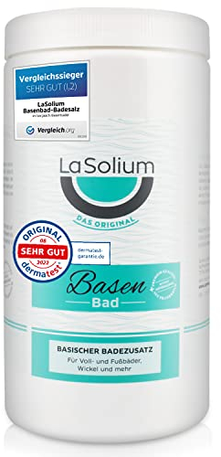 Basenbad - DERMATEST SEHR GUT, Basisches Badesalz mit Mineralerde, 1200g, in Deutschland hergestellt
