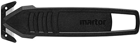 MARTOR 10 x Sicherheitsmesser, Verdeckte Klinge, SECUMAX 145, Profi Cuttermesser, Leicht, Kunststoff, Rechts- & Linkshänder, GS Geprüft