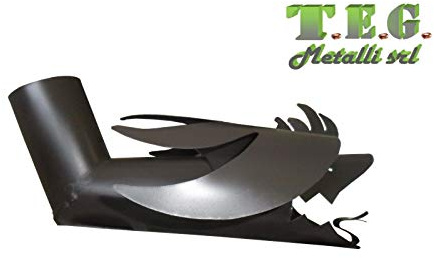 T.E.G. METALLI S.R.L. Drago Ornamentale per Scarico, Abbellimento Pluviale Vari Diametri e Materiali (Lamiera/Testa di Moro, 60)