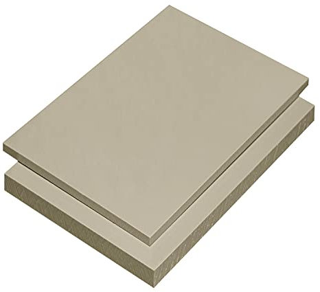 PP- Platte, Polypropylen Zuschnitte | 2-15mm Stärken | VERSCHIEDENE FORMATE | GRAU RAL 7032 | MADE IN GERMANY (2 Stück | 20 x 30cm, 8mm)