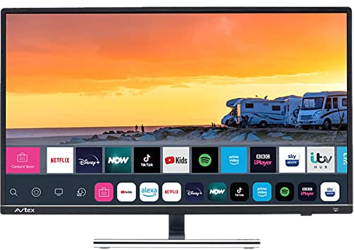Avtex W279TS 27'' Smart TV for Motorhome Caravan Truck Boat - 12v 24v 240v 27 inch Super Slim LED Wifi Bluetooth Connected Television Full HD FHD with built-in Freesat Satellite Decoder