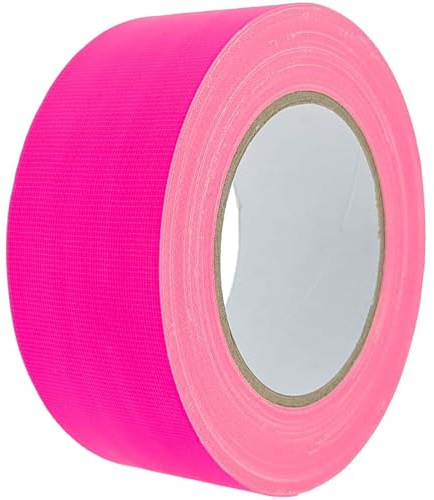 Varivendo NEON tejp 50 mm x 25 m tygband matt fluorescerande (neonrosa 50 mm x 25 m)