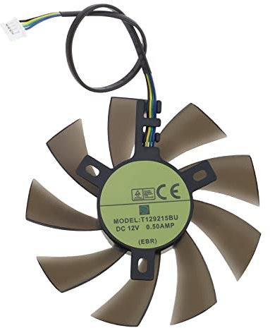 Ventilador de refrigeración de tarjeta de video de 4 pines con dos rodamientos de bolas de 0,5 amperios, 12 V, compatible con Zotac GTX 1060 3 GB/1060 Mini tarjeta gráfica componentes de computadora